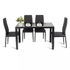Classic Scandinavian Dining Table And Chairs With Chrome Legs