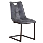 Leather Upholstered Arm Chair Carver Modern Black Leather Dining Chairs