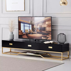 High Gloss Metal Frame TV Cabinet 200 x 45 x 45cm Plasma Medium Modern TV Unit Cabinet