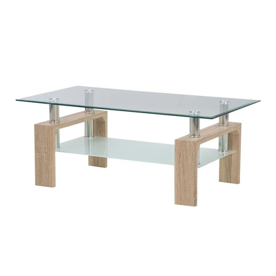 OEM aerodinámico del diseño de la mesa de centro superior de cristal grande rectangular moderna nórdica